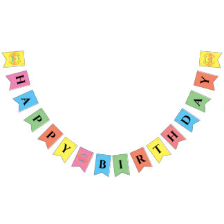 Bannière À Fanions Joyeux anniversaire 