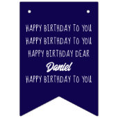 Bannière À Fanions Joyeux anniversaire à vous n'importe quel âge Phot (Premier drapeau)