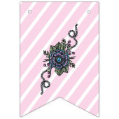 Bannière À Fanions Joyeux anniversaire Ballet Fleurs de chaussures (Premier drapeau)