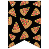 Bannière À Fanions Joyeux Anniversaire Black Pizza Party Bunting Bann (Premier drapeau)