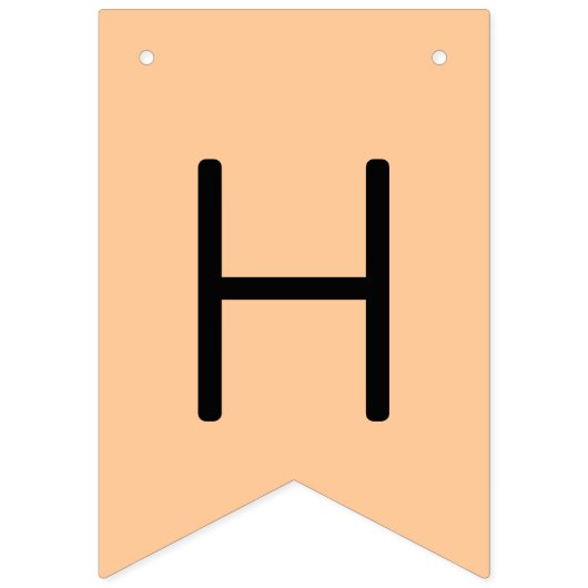 Bannière À Fanions Joyeux Anniversaire Chat orange (Deuxième drapeau)