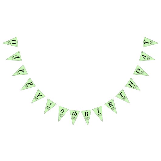 Bannière À Fanions Joyeux Anniversaire Chat Visage Vert lumineux yeux (Tout)