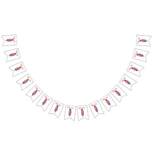 Bannière À Fanions Joyeux Anniversaire Couleur Remix Bunting Banner