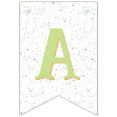 Bannière À Fanions Joyeux anniversaire - Crème de glace (Troisième drapeau)