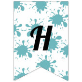 Bannière À Fanions Joyeux Anniversaire dans la piscine à éclaboussure (Deuxième drapeau)