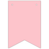 Bannière À Fanions Joyeux anniversaire de fille rose et Rose (Premier drapeau)