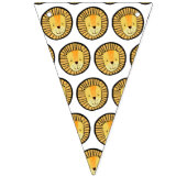 Bannière À Fanions Joyeux anniversaire du lion de la jungle (Premier drapeau)