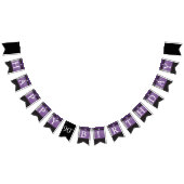 Bannière À Fanions Joyeux anniversaire 🎈 Élégant Améthyste violet et (Tout)