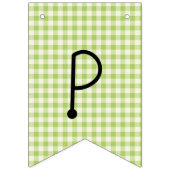 Bannière À Fanions Joyeux anniversaire En vichy Rainbow Bunting drape (Troisième drapeau)