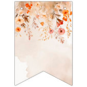 Bannière À Fanions Joyeux anniversaire Floral (Premier drapeau)