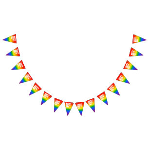 Bannière À Fanions Joyeux anniversaire gay