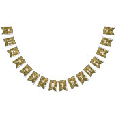 Bannière À Fanions Joyeux anniversaire Gold White Shiny Parties scint (Tout)