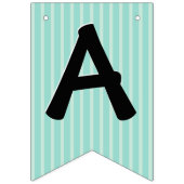 Bannière À Fanions Joyeux Anniversaire Hippo mignonne fête animal (Troisième drapeau)