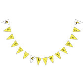 Bannière À Fanions Joyeux Anniversaire Jaune École Bus Enseignant Édu (Tout)