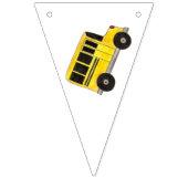 Bannière À Fanions Joyeux Anniversaire Jaune École Bus Enseignant Édu (Premier drapeau)