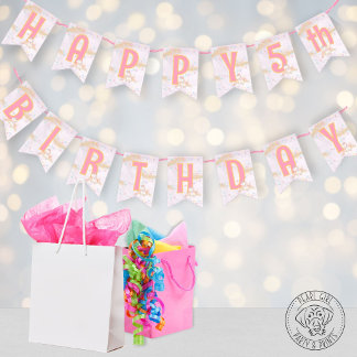 Bannière À Fanions Joyeux Anniversaire Licorne