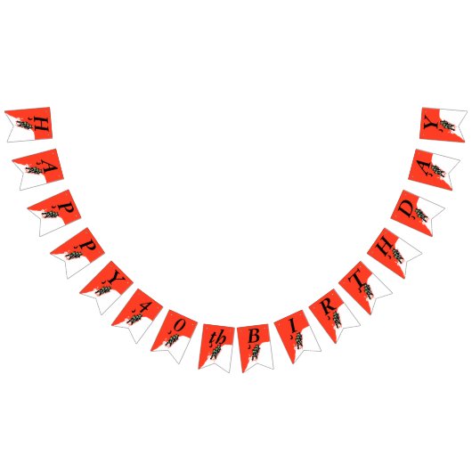 Bannière À Fanions Joyeux Anniversaire Petits Garçons Riding Sled Nei (Tout)