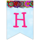 Bannière À Fanions Joyeux anniversaire Pink Princess Banner (Deuxième drapeau)