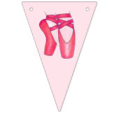 Bannière À Fanions Joyeux Anniversaire Pointe Toe Chaussures Ballerin (Premier drapeau)