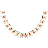 Bannière À Fanions Joyeux Anniversaire Rêver des Papillons Fleurs Rou (Tout)