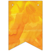 Bannière À Fanions Joyeux anniversaire sur l'aquarelle d'or (Premier drapeau)