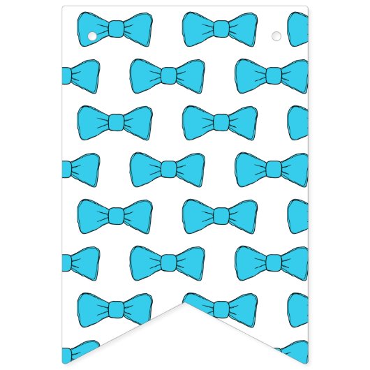 Bannière À Fanions Joyeux Anniversaire Suspendants et Cravate de Bow (Deuxième drapeau)