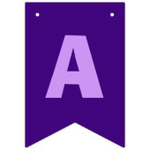 Bannière À Fanions Joyeux anniversaire violet Rainbow Party (Troisième drapeau)