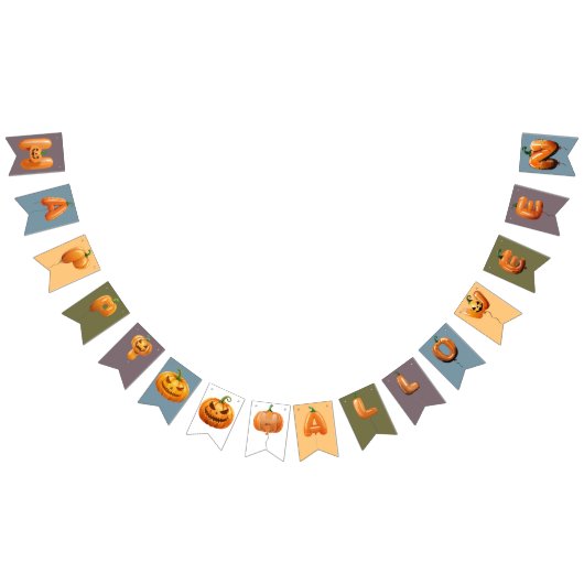 Bannière À Fanions Joyeux ballon d'Halloween Halloween (Tout)