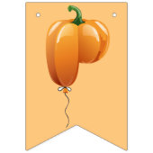 Bannière À Fanions Joyeux ballon d'Halloween Halloween (Troisième drapeau)