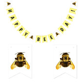 Bannière À Fanions Joyeux BumbleBee Day Anniversaire