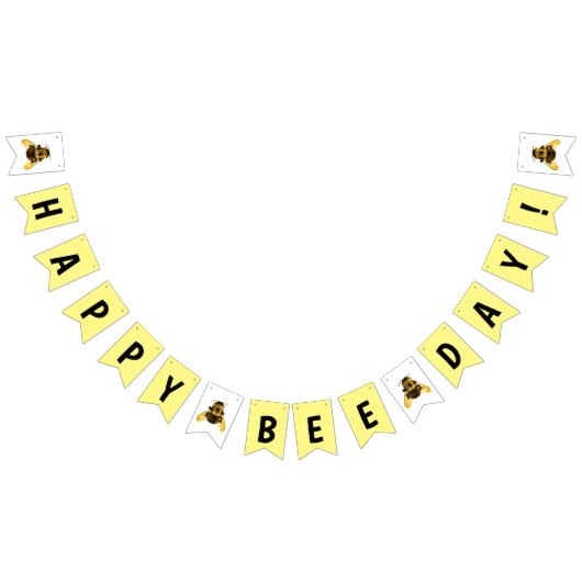 Bannière À Fanions Joyeux BumbleBee Day Anniversaire (Tout)