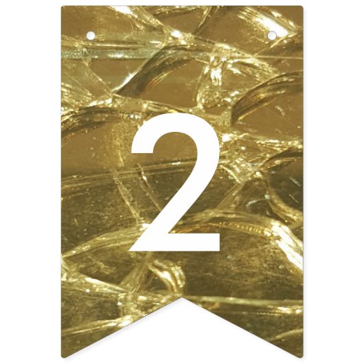 Bannière À Fanions Joyeux Diwali 2016 Gold White Parties scintillant (Premier drapeau)