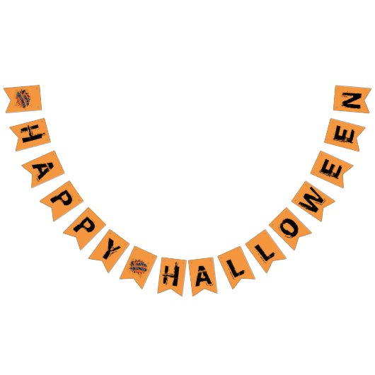 Bannière À Fanions Joyeux Halloween (Tout)