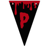 Bannière À Fanions Joyeux Halloween Éffrayant Rouge Black Driving Blo (Troisième drapeau)