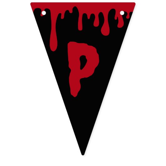 Bannière À Fanions Joyeux Halloween Éffrayant Rouge Black Driving Blo (Troisième drapeau)