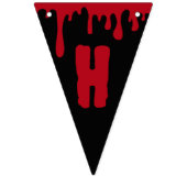 Bannière À Fanions Joyeux Halloween Éffrayant Rouge Black Driving Blo (Premier drapeau)