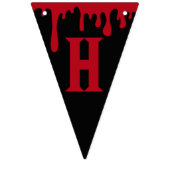 Bannière À Fanions Joyeux Halloween Éffrayant Rouge Black Driving Blo (Premier drapeau)