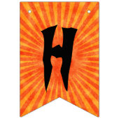 Bannière À Fanions Joyeux Halloween Orange Noir avec Horseman sans tê (Premier drapeau)