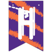 Bannière À Fanions Joyeux Halloween Orange Noir Violet Blanc Scratch (Premier drapeau)