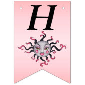 Bannière À Fanions Joyeux Imaginaire d'anniversaire soleil joli visag (Premier drapeau)