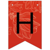 Bannière À Fanions Joyeux Mariage double bonheur (Premier drapeau)