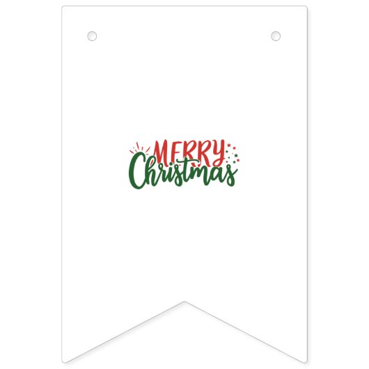 Bannière À Fanions Joyeux Noël (Deuxième drapeau)