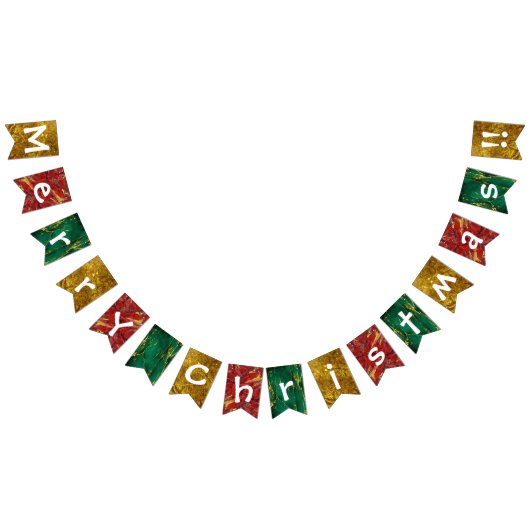 Bannière À Fanions Joyeux Noël!! (Tout)