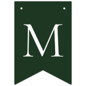 Bannière À Fanions Joyeux Noël blanc vert (Premier drapeau)