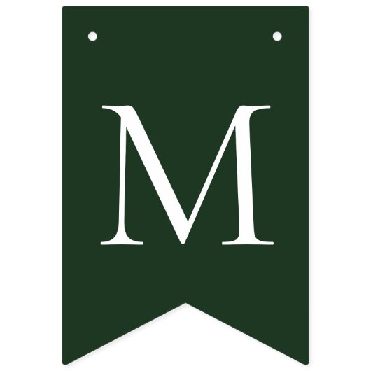 Bannière À Fanions Joyeux Noël blanc vert (Premier drapeau)