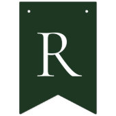 Bannière À Fanions Joyeux Noël blanc vert (Troisième drapeau)