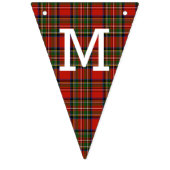 Bannière À Fanions Joyeux Noël de rétro plaid (Premier drapeau)