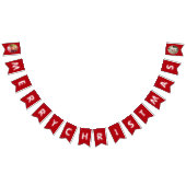 Bannière À Fanions Joyeux Noël Fille Rouge Et Blanc Photo (Tout)