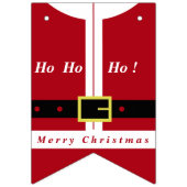 Bannière À Fanions Joyeux Noël - Père Noël - Cadeaux Pour Tous (Premier drapeau)