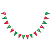 Bannière À Fanions Joyeux Noël rouge et vert Quokka (Tout)